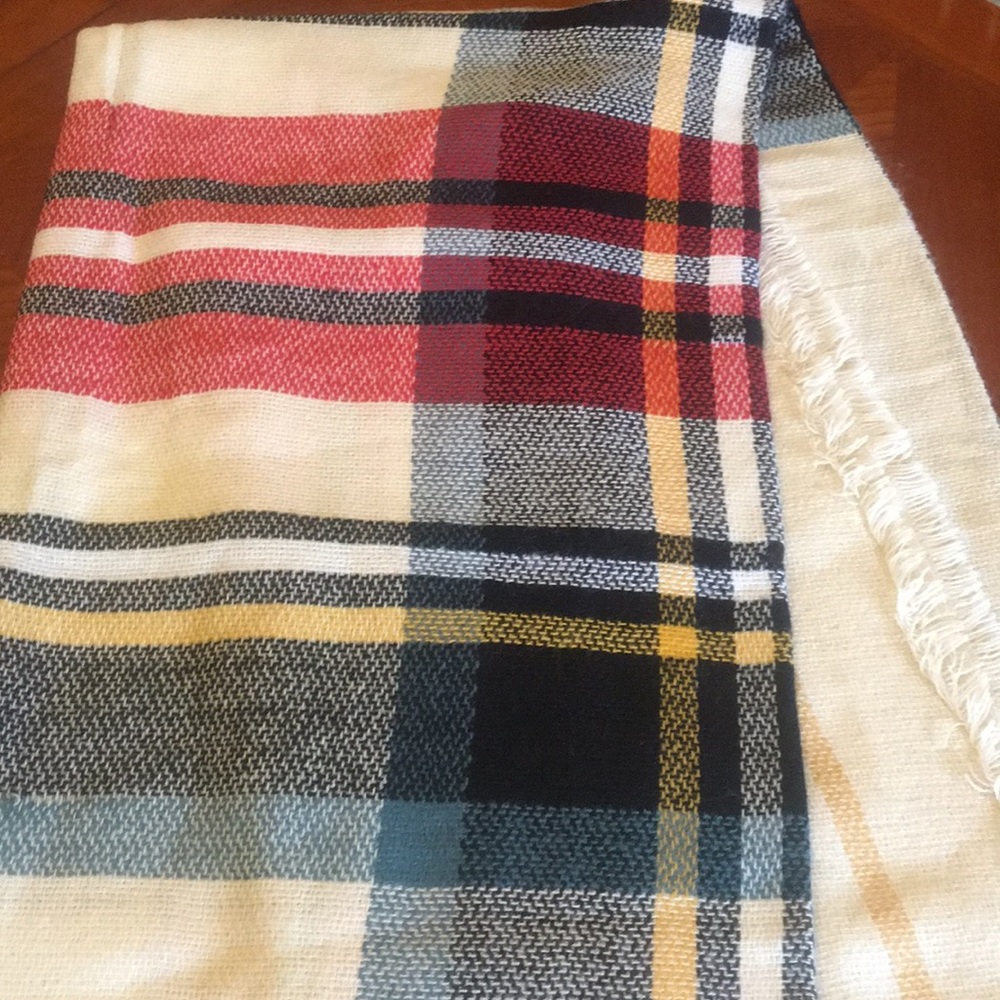 Plaid Blanket Scarf
